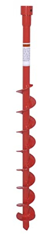 THUNDERBAY 3 Inch Diameter 36 Inch Long Earth Auger Bit with Fishtail Point, for Decks, Mailboxes, Fences, Tree Planting