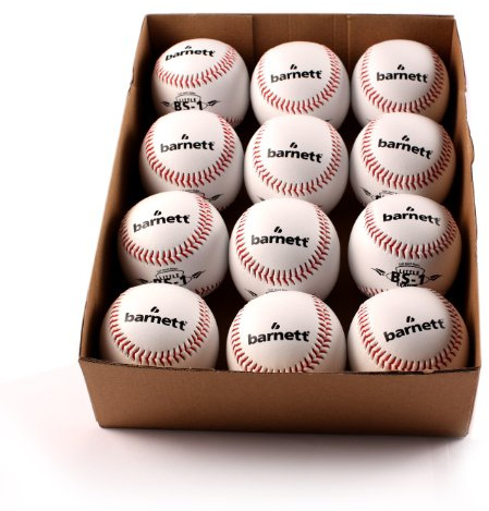 'barnett D40 Baseball Einsteiger, 9, weiß, 1 Dutzend