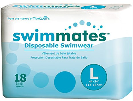 Swimmates jetables pour adulte Maillot de bain couches, large