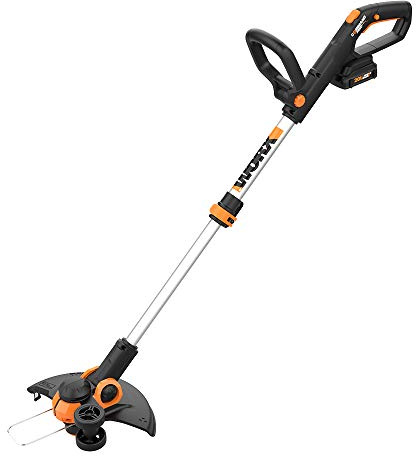 WORX Cordless String Trimmer & Lawn Edger, 12'' Electric Weed Wacker with Command Feed, 20V Weed Eater with 5.5 LBS, 2 Batteries & Charger Included, WG163