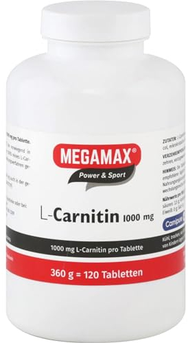 Megamax L Carnitin 1000 mg 120 Tabletten