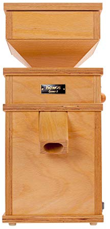 hawos Queen 2 Elektrische Getreidemühle aus Buche Multiplex mit 600W Leistung der Firma hawos Kornmühlen GmbH