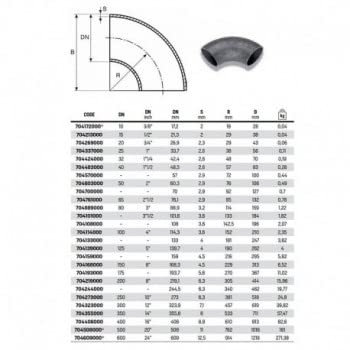 CURVE A SALDARE 1/2 - 21,3 (023338)