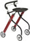 Trust Care Indoor Rollator Let's Go rot schwarz