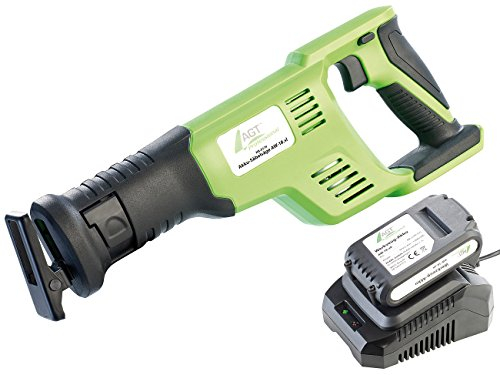 AGT Professional Tigersäge: Akku-Säbelsäge-Set AW-18.sl, GS, mit Li-Ion-Akku & Schnell-Ladegerät (Elektrischer Fuchsschwanz, Akku Fuchsschwanz, Elektrische Säge)