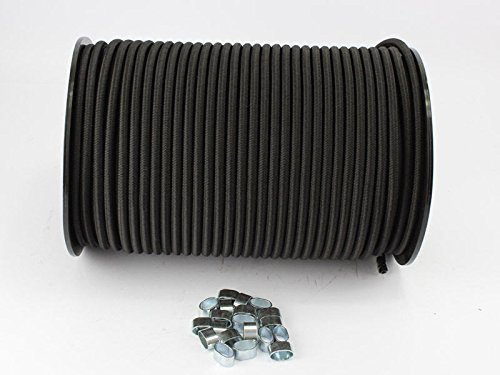8 MM Expander Rope 30 m + 10 Black Würgek Lemmen Shock Cord Rope Clip Plane