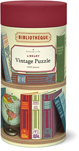 Cavallini 1000 Piece Puzzle, Library Books (PZL/Book)