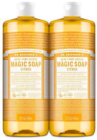 Dr. Bronner's Pure-Castile Liquid Soap Value Pack - Citrus 32oz. (2 Pack)