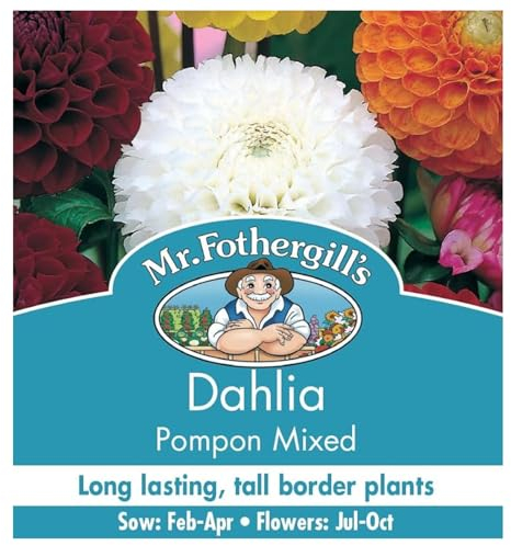 Mr Fothergill's 14600 Dahlia Pompon Mixed Flower Seeds