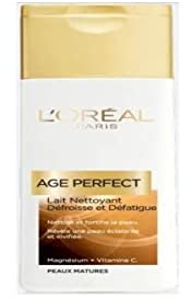 L'Oréal Paris - Age Perfect - Lait Nettoyant - Défroisse et Défatigue - Peaux Matures - 200 mL