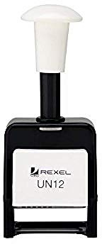 Rexel 09174BK Automatischer Nummerierstempel, 4.5 mm, 1 Stück, 6 Räder, schwarz