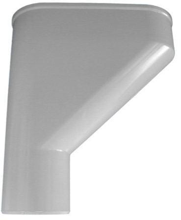 First Plast - Grondaia in PVC 25 semirotonda - Prosciutto in PVC grondaia 25 Ø80 - Grigio - First Plast
