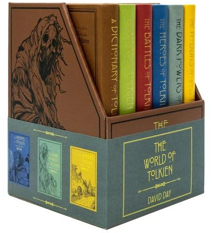 The World of Tolkien Complete 6 Books Collection Box Set by David Day (Dictionary, Atlas, Battles, Heroes, Dark Powers & Hobbits)
