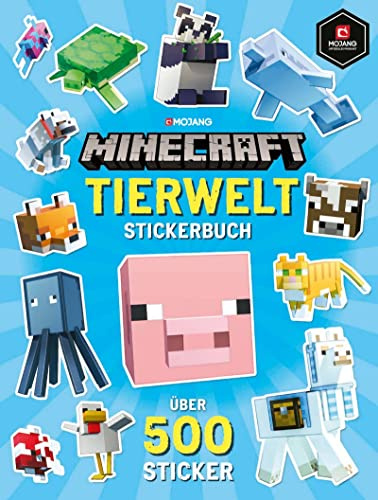 Minecraft Tierwelt Stickerbuch: Über 500 Sticker | Über 500 coole Sticker | Kreative Beschäftigung für Kinder | Activitybuch ab 5 Jahren | Zum Verschenken: 3