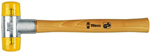 100 Schonhämmer mit Köpfen aus Cellidor, # 7 x 60 mm, Wera 05000035001