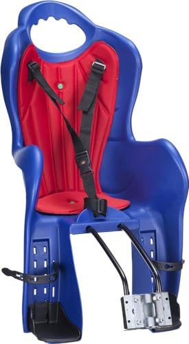 ON BIKE Asiento Trasero para Bicicleta Bingo con cinturón de Seguridad, Respaldo ergonómico y reposapiés Ajustable, Ideal para Transportar a los niños con Total Seguridad