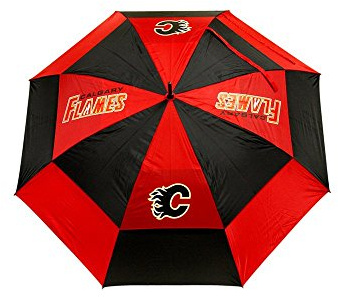 Team Golf NHL Buffalo Sabres Golf Umbrella 62 Golf Umbrella with Protective Sheath, Double Canopy Wind Protection Design, Auto Open Button