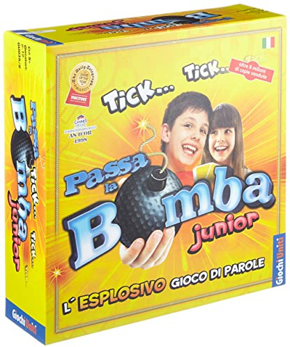 Giochi Uniti - Passa la Bomba Junior, Gioco da Tavolo per Bambini, 2+ Giocatori, 5+ Anni, Edizione Italiana, GU035/2