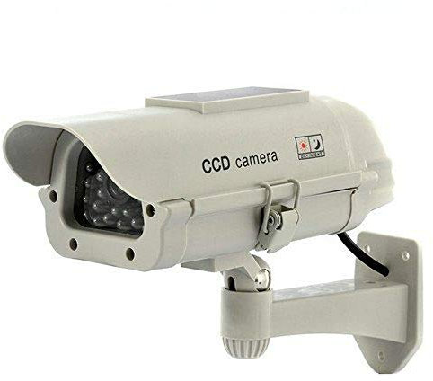 BW Solar Power Indoor/Outdoor Professional Design Dummy IR LED Light Security Surveillance Home/Shop CCTV Fake Camera
