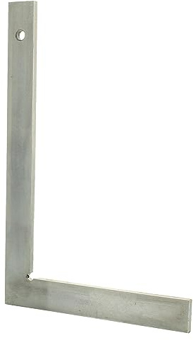 Hedue® Angolo piatto 1000 mm - Angolo da muratore a 90 gradi in acciaio completamente zincato, angolo da fabbro senza arresto
