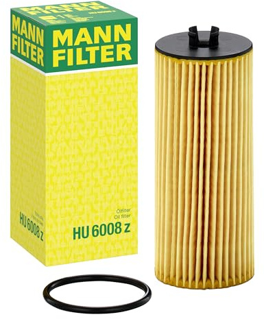 Mann Filter HU 6008 z Cartridge Oil Filter Replacement Compatible With Mercedes-Benz AMG GT Series, C Series AMG, CLA45 AMG, E63 AMG S, G & GL Series, Maybach GLS600, SL55 AMG, SL63 AMG