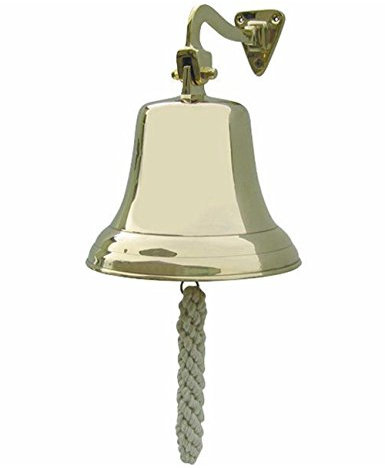 SEA-CLUB Handels-GmbH Brass Ship's Bell Light – Diameter 195 mm