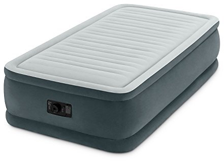 Intex Comfort Plush Elevated Dura-Beam Airbed with Built-In Electric Pump, Bed Height 18, Twin