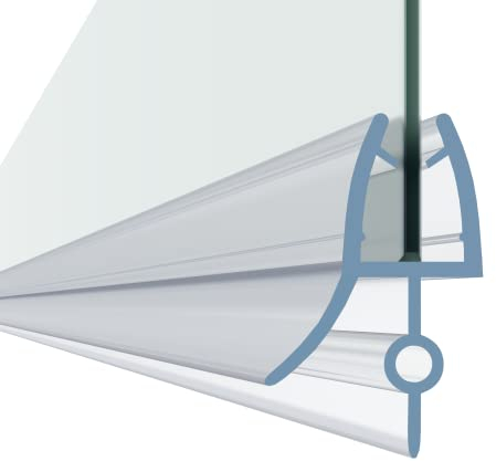 HNNHOME Bath Shower Screen Door Seal Strip for 4-6mm Glass Up to 14mm Gap
