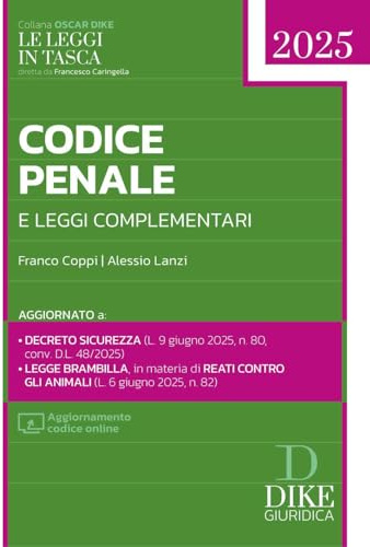 Codice penale e leggi complementari 2025. Con aggiornamento codice online