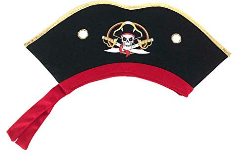 Liontouch - Piratenhut - Captain Cross | Für Jungen & Mädchen von 3-8 Jahren – Einheitsgröße | Verkleidung & Kostüm-Accessoire für Rollenspiele | Für Kinder auf Piratenabenteuer in der Karibik