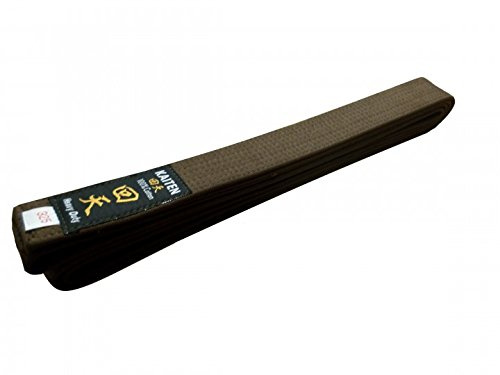 ECHALLENGE Kaiten Karategürtel Gürtel Budogürtel Baumwolle (braun) (275)