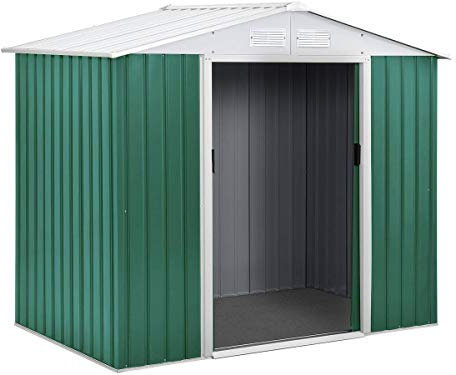 Abri de Jardin métal Rosas - 2,71 M² - Vert