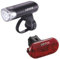 CatEye Bike Lights Set - 150 Lumen LED Front Bicycle Light Front and Back with OptiCube Lens | Multiple Modes, 80hr Battery Life MTB | Rechargeable Cycling Lighting | EL-135/Omni 5 | Bike Accessories
