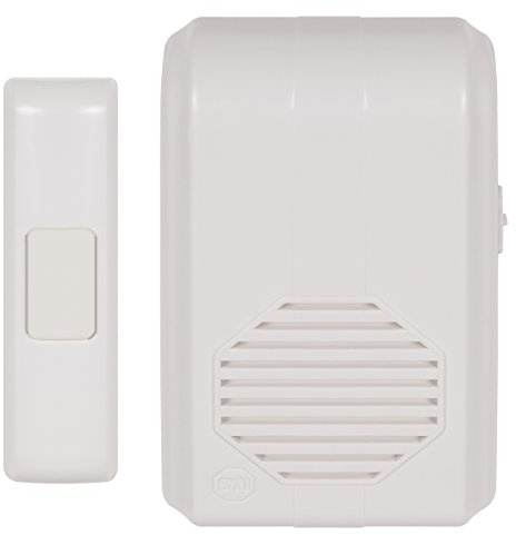 Safety Technology International, Inc. STI-3350 Wireless Doorbell Chime (or assistance call button or receptionist call button) with Receiver, Part of Musical Wireless Chime Series