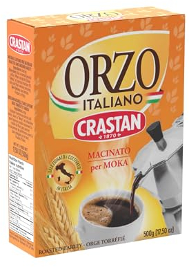 Crastan Orzo Tostato e Macinato per Moka - Espresso - Infusione - 1 astuccio da 500 gr