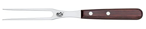 Victorinox, 5.2100.15, Rosewood, Tranchiergabel, Extra scharfe Klinge, mit edlem Holzgriff, Braun, Made in Switzerland,