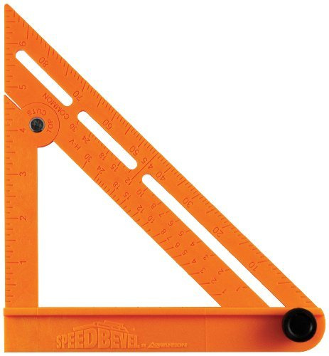 Swanson Speed Bevel 7.125 in. L x 1.25 in. H ABS Plastic Adjustable Speed Square Orange