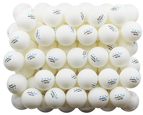 MAPOL 50 weiße 3-Sterne-Tischtennisbälle Premium Training Ping Pong Bälle