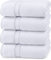 Utopia Towels - 4er-Pack Badetücher Set Premium 100% ringgesponnene Baumwolle 69 x 137 cm Handtücher, sehr saugfähig, weiches Gefühl Duschtücher (Weiß)