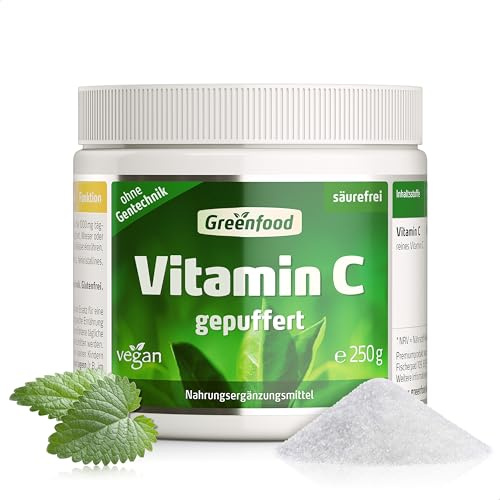 Vitamin C magenfreundlich, Pulver, 250 g Dose - OHNE künstliche Zusätze