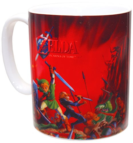 Zelda 320 ml Nintendo Legend of Zelda Ocarina of Time Mug, Red
