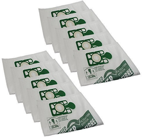 Qualtex Vacuum Cleaner Hoover Microfibre Dust Bags Compatible With Numatic Henry & Hetty Pack Of 10