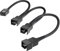 KabelDirekt – hochflexibles PWM Splitter Kabel/Lüfter-Verteilerkabel, 4-Pin auf 1× 4-Pin (4-polig) und 2× 4-Pin (3-polig), 20/20/20 cm – mit robuster Nylonummantelung