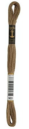 Anchor broderi trådar sticktwist, löplängd: 8M 903