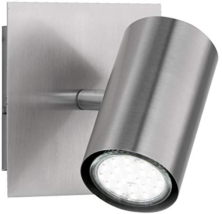 Trio Leuchten Spot in Nickel matt, Wandspot 1-flammig, exklusiv 1xGU10, 12 x 12 cm 802400107