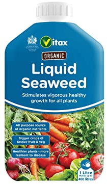 Vitax Organic Liquid Seaweed, Concentrated, Bigger Crops, Healthier Plants, Suitable For Plants, Flowers and Fruit & Vegetables- 500ml