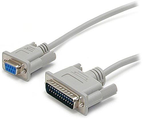 StarTech.com 3m gekreuztes DB9 auf DB25 Seriell Nullmodemkabel - Bu/St - 9 polig Nullmodem Kabel