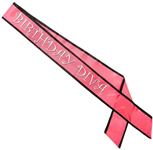 Birthday Diva Satin Sash Party Accessory (1 count) (1/Pkg)