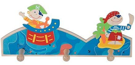 Unbekannt Kindergarderobe Garderobe Holz Pirat Kinder