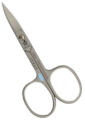 Gifaz Forbici per Unghie e Pelle doppiouso in Acciaio al Carbonio Made in Italy: per Manicure e Pedicure, Lame Curve 90 mm Acciaio Inox, (Lame Curve)